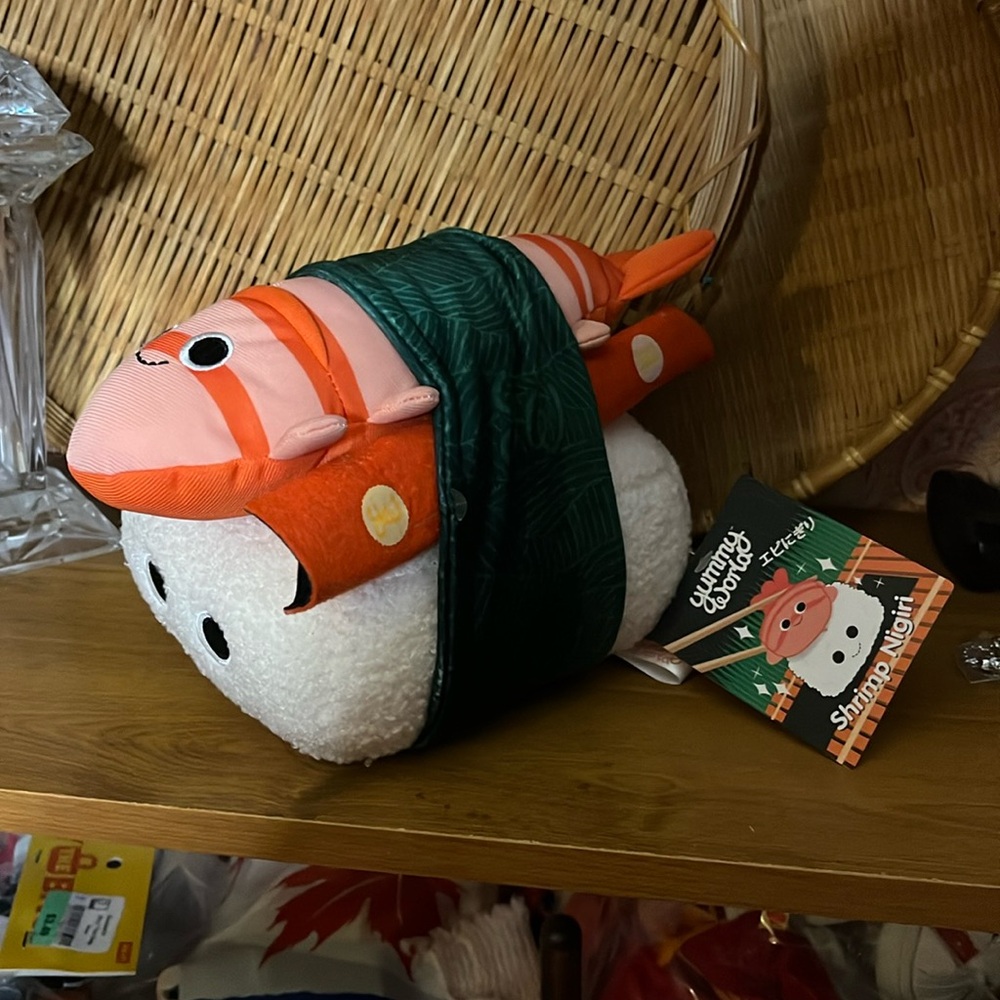 😄Shrimp sushi plush stuffy yummy world